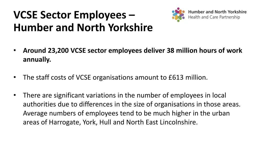 vcse sector employees humber and north yorkshire