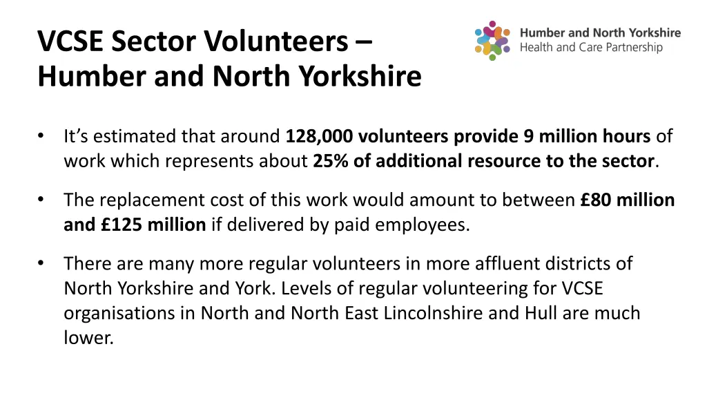 vcse sector volunteers humber and north yorkshire
