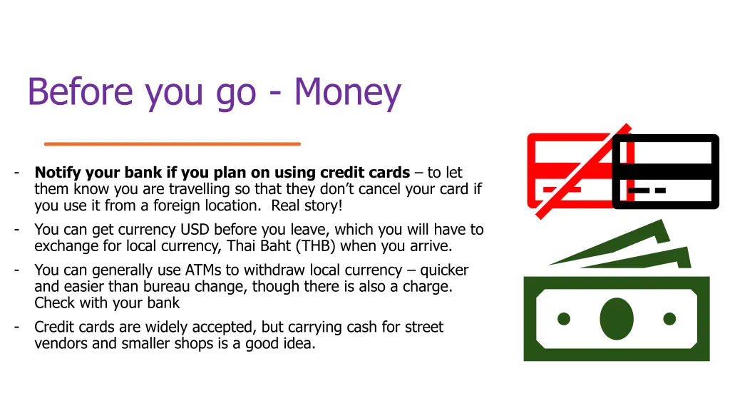 before you go money