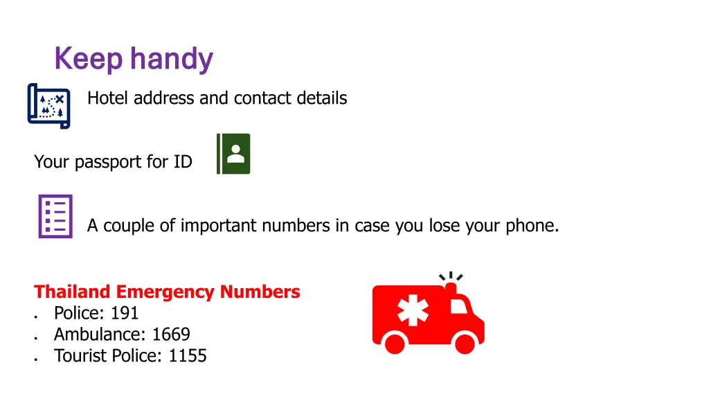 keep handy keep handy hotel address and contact