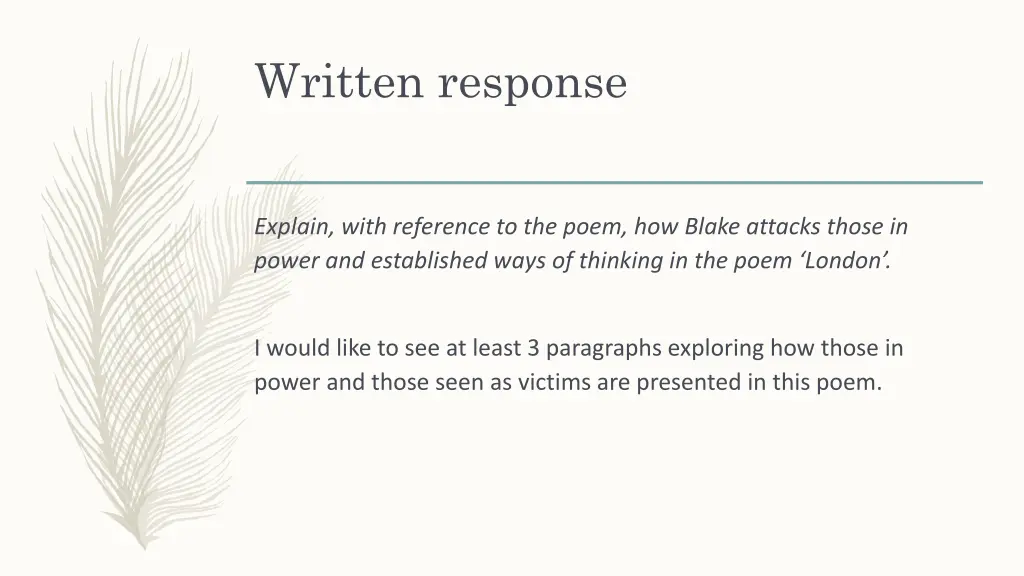written response