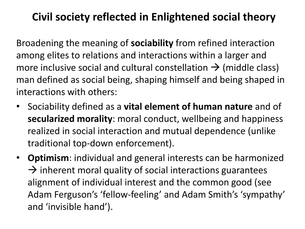 civil society reflected in enlightened social