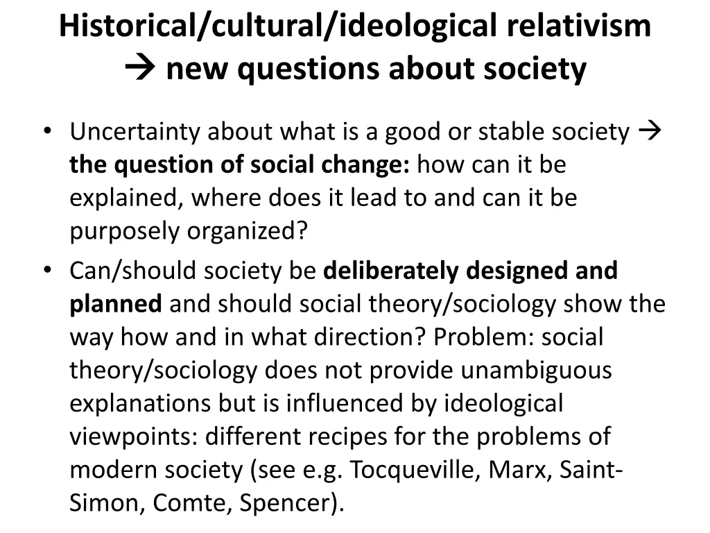 historical cultural ideological relativism