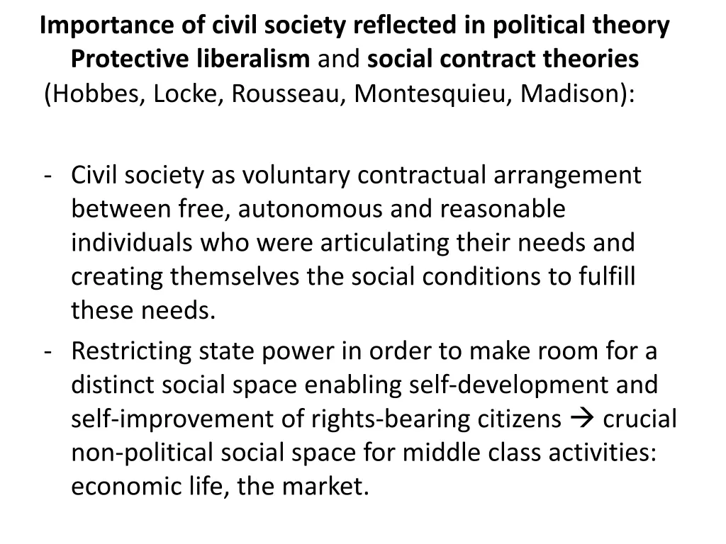 importance of civil society reflected