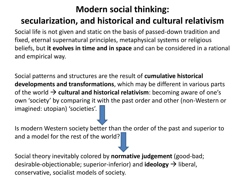 modern social thinking