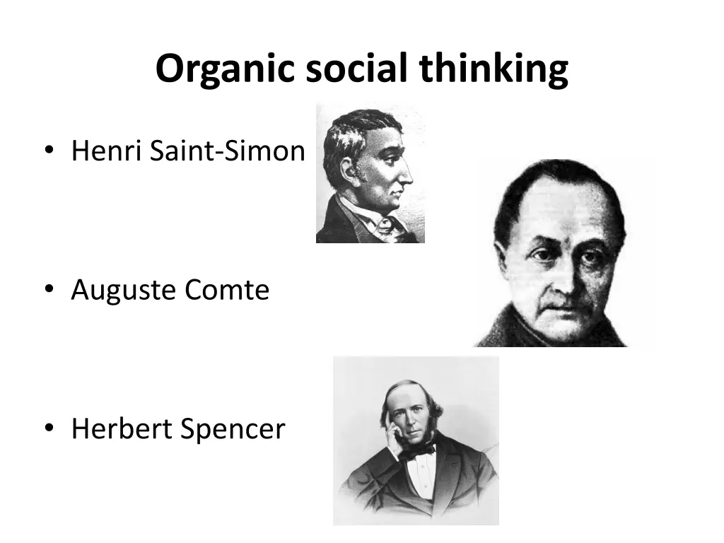 organic social thinking