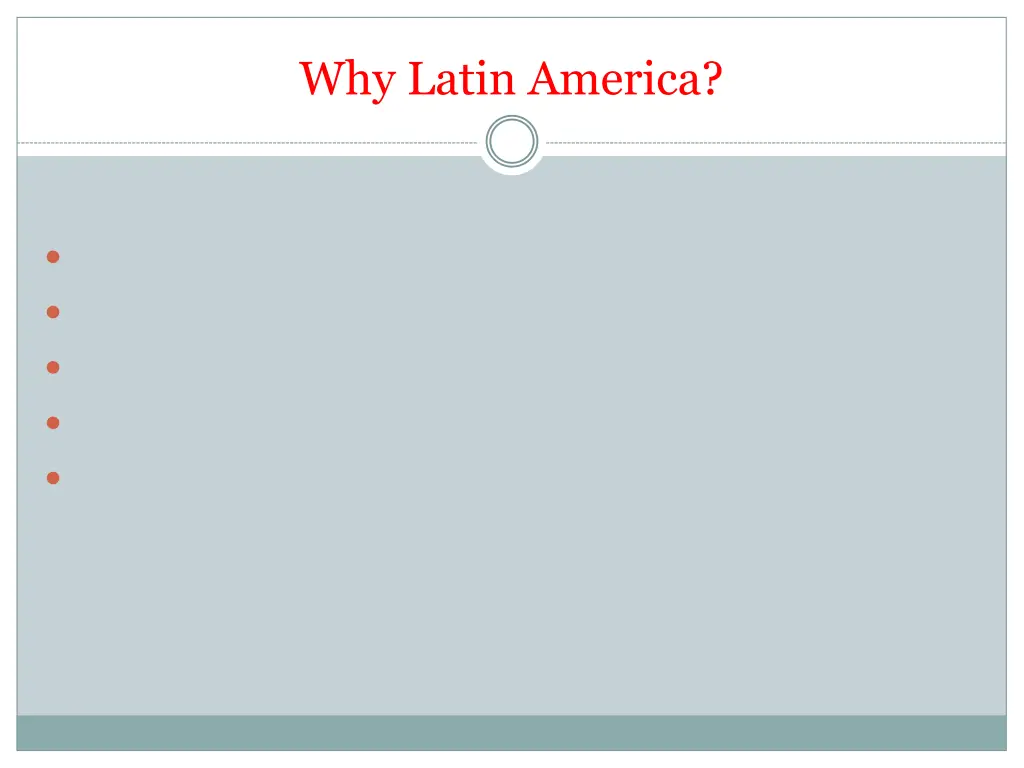 why latin america