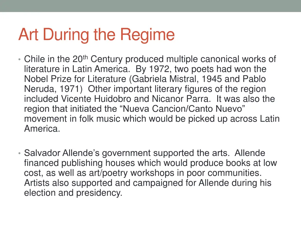 art during the regime