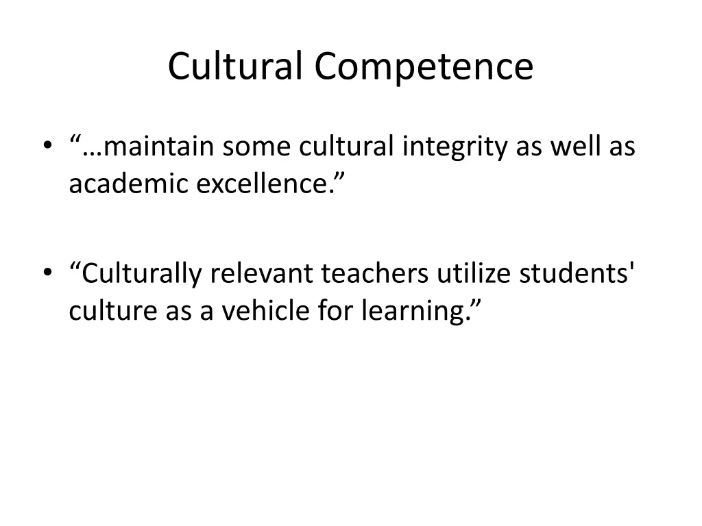 cultural competence