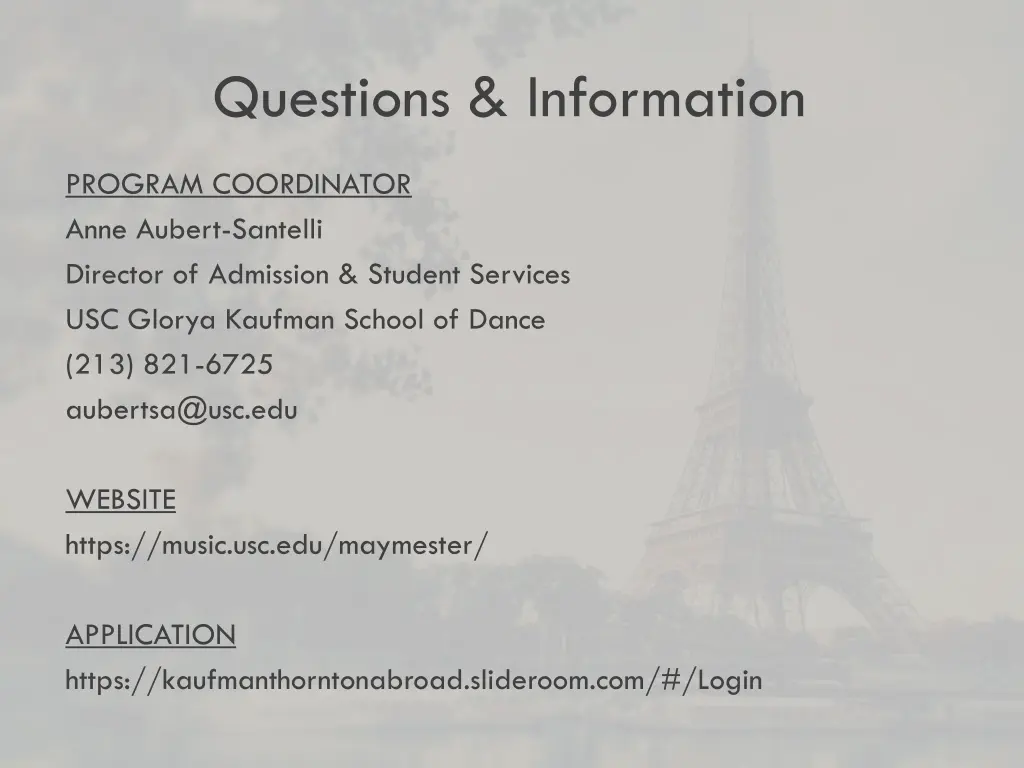 questions information