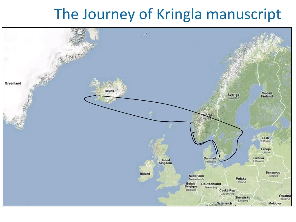 the journey of kringla manuscript