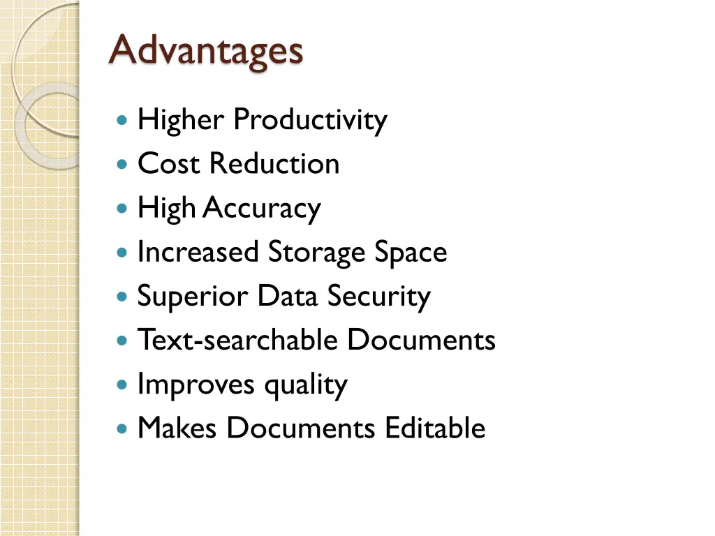 advantages