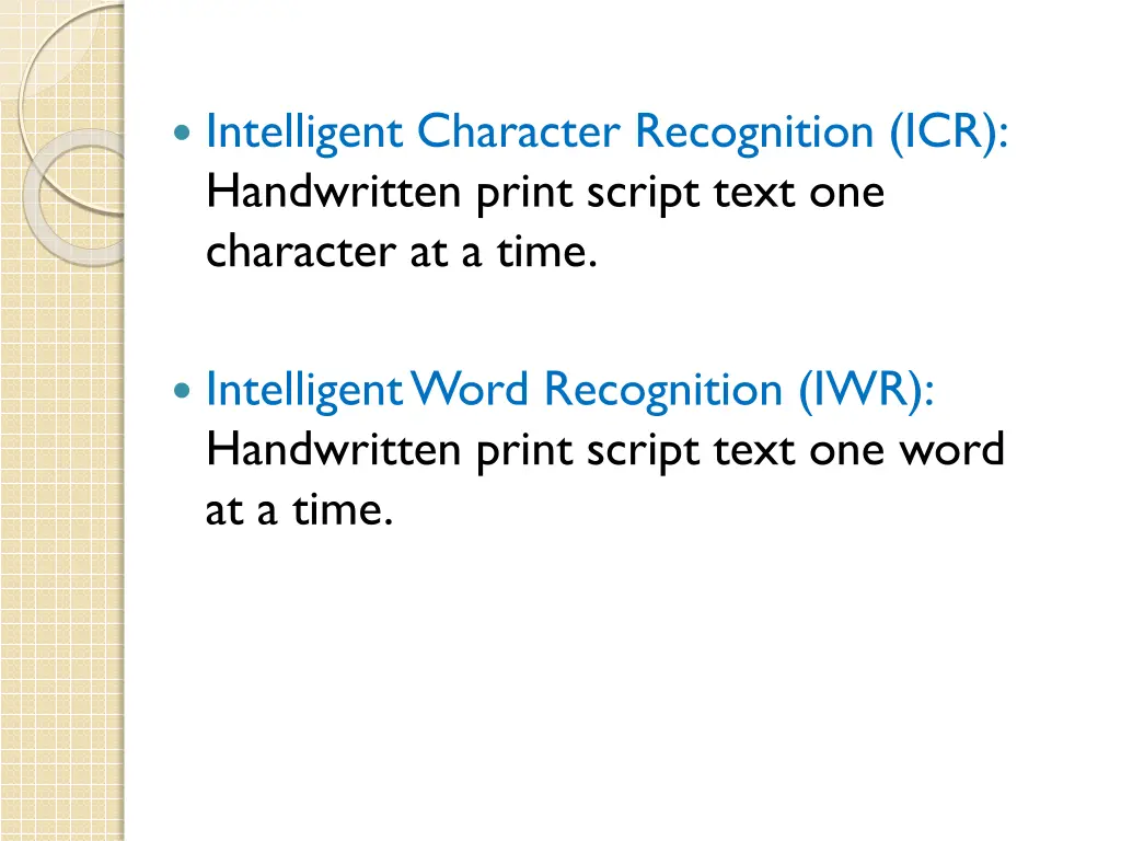 intelligent character recognition icr handwritten