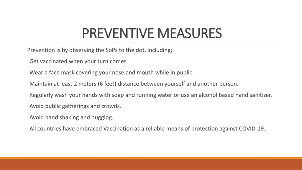preventive measures preventive measures