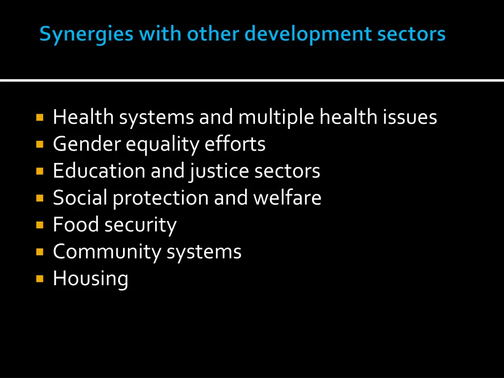 health systems and multiple health issues gender