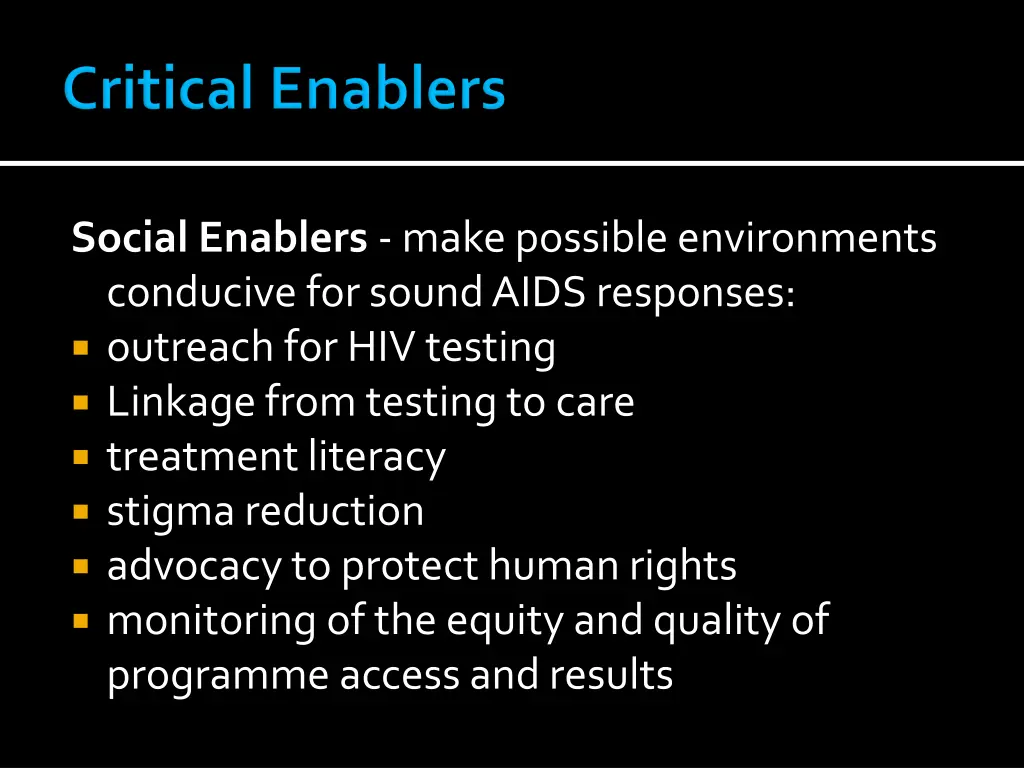 social enablers make possible environments