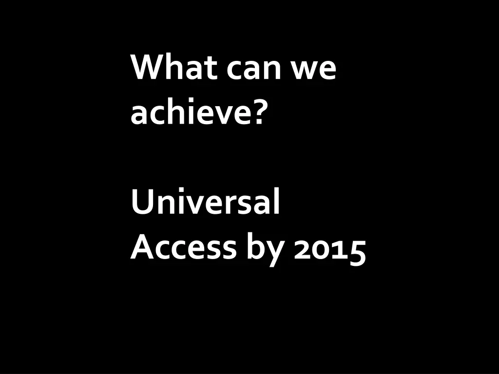 what can we achieve