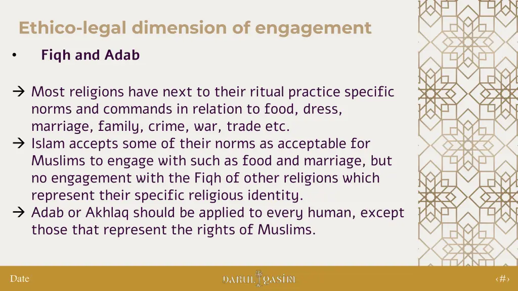 ethico legal dimension of engagement