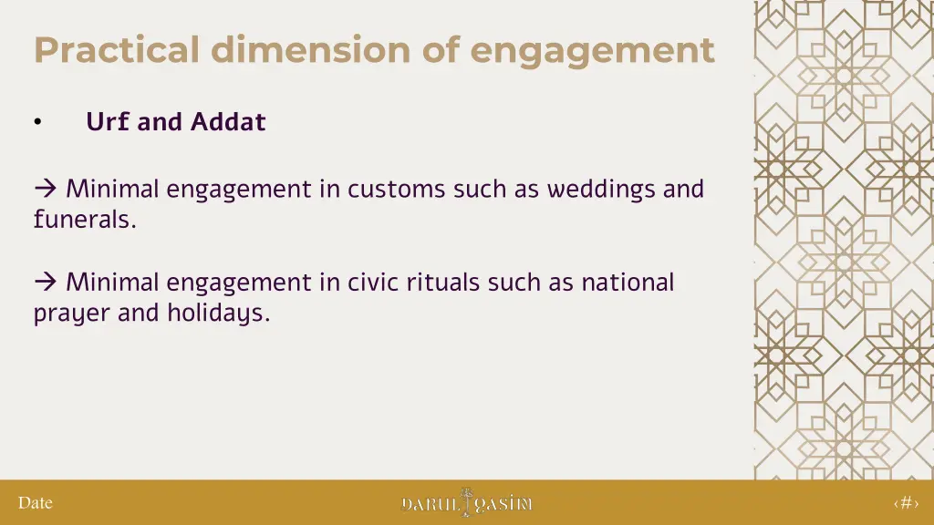 practical dimension of engagement