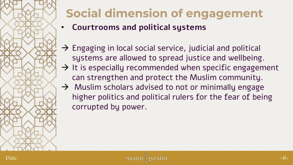 social dimension of engagement courtrooms