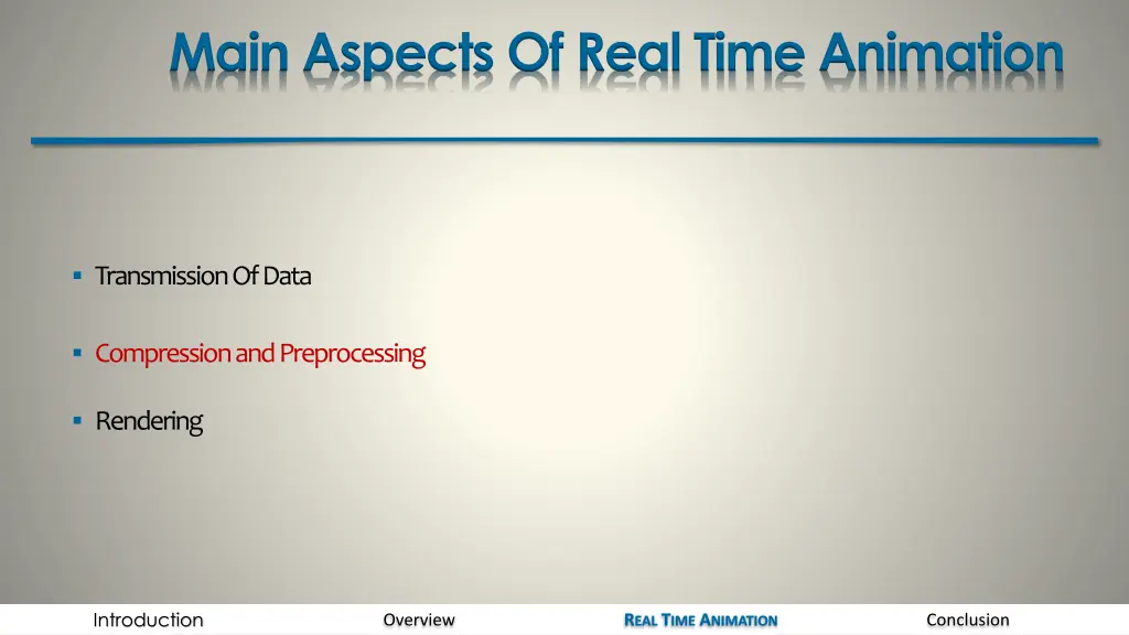 main aspects of real time animation 1