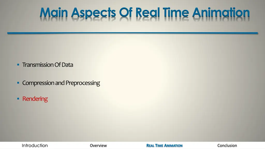 main aspects of real time animation 2