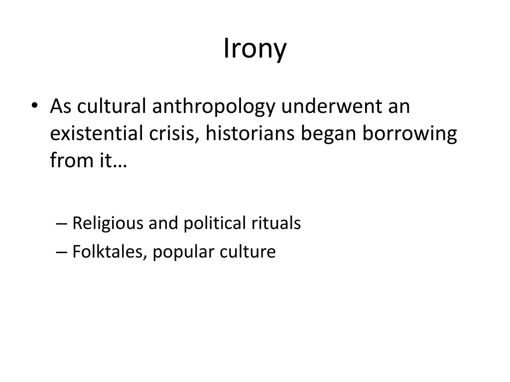 irony