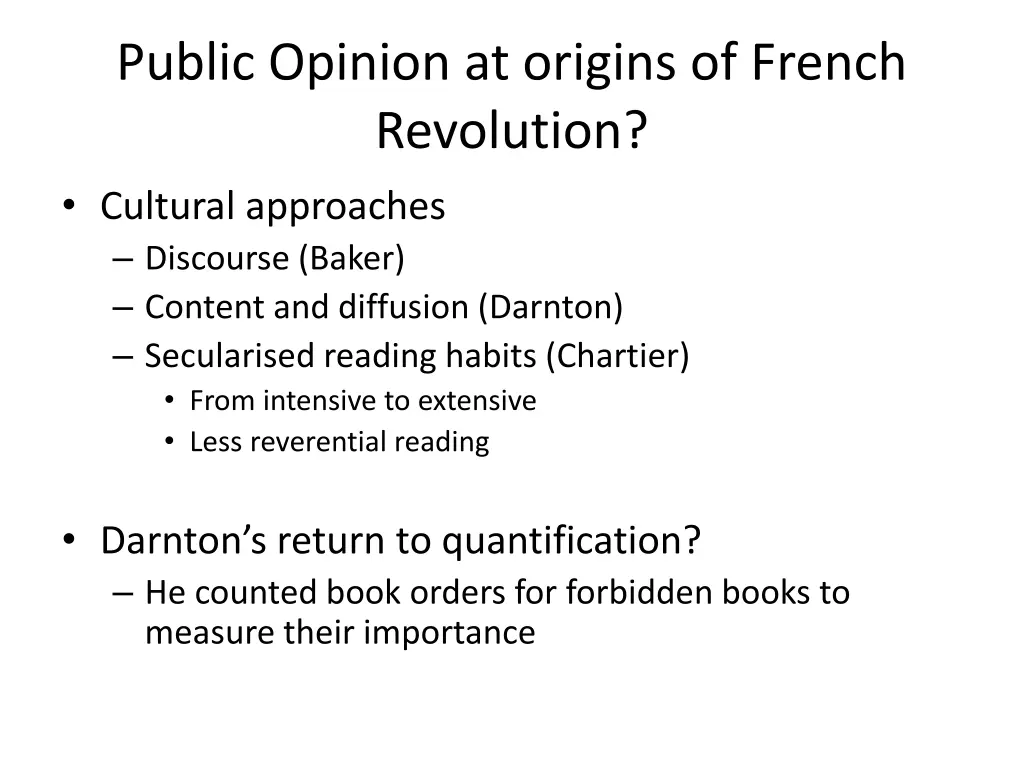 public opinion at origins of french revolution