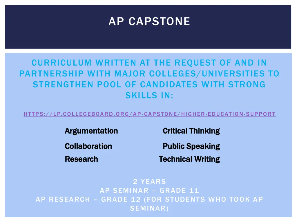 ap capstone