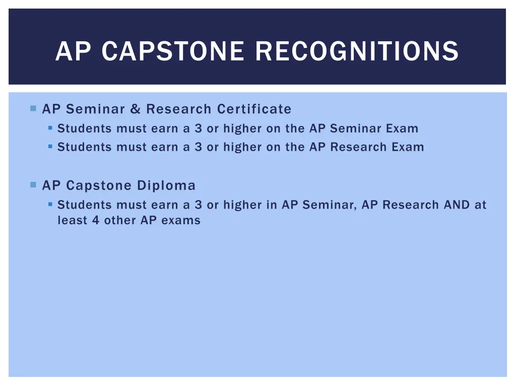 ap capstone recognitions