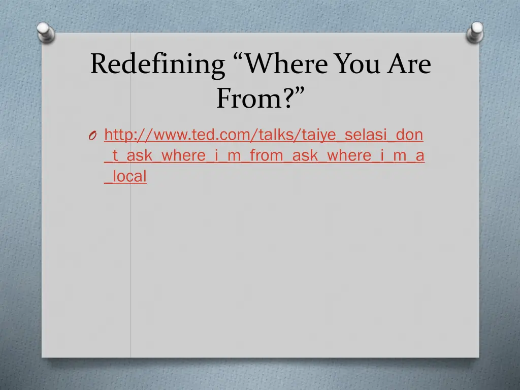 redefining where you are from