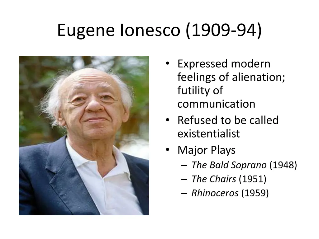 eugene ionesco 1909 94