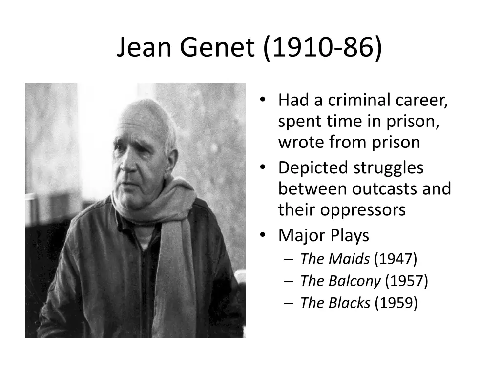 jean genet 1910 86