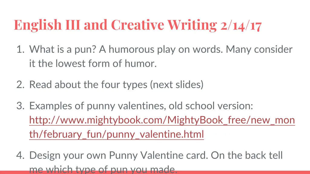 english iii and creative writing 2 14 17