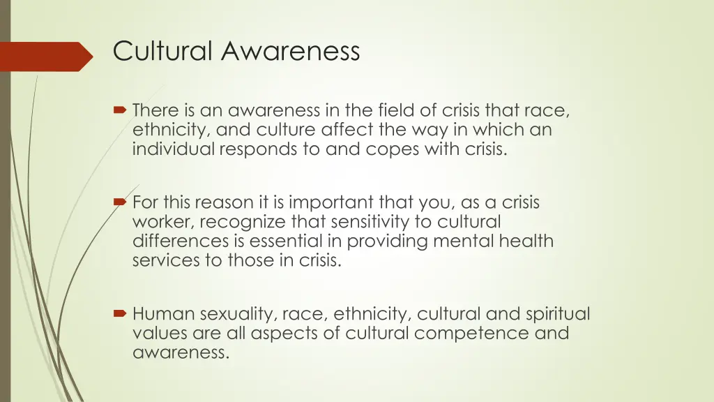 cultural awareness