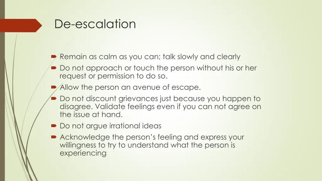 de escalation 2