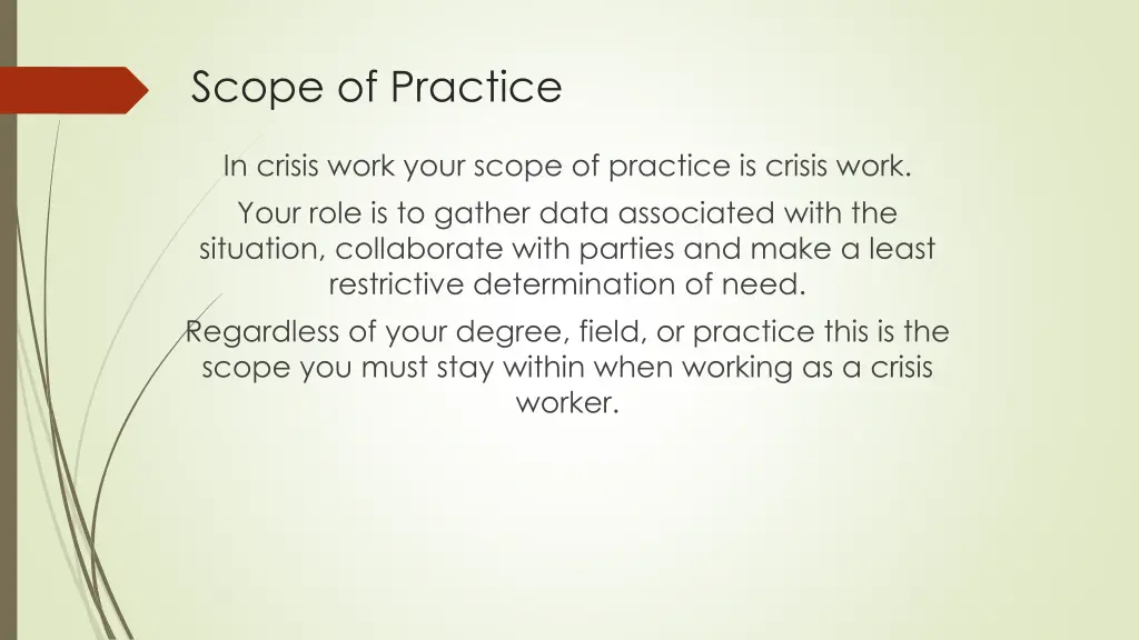 scope of practice