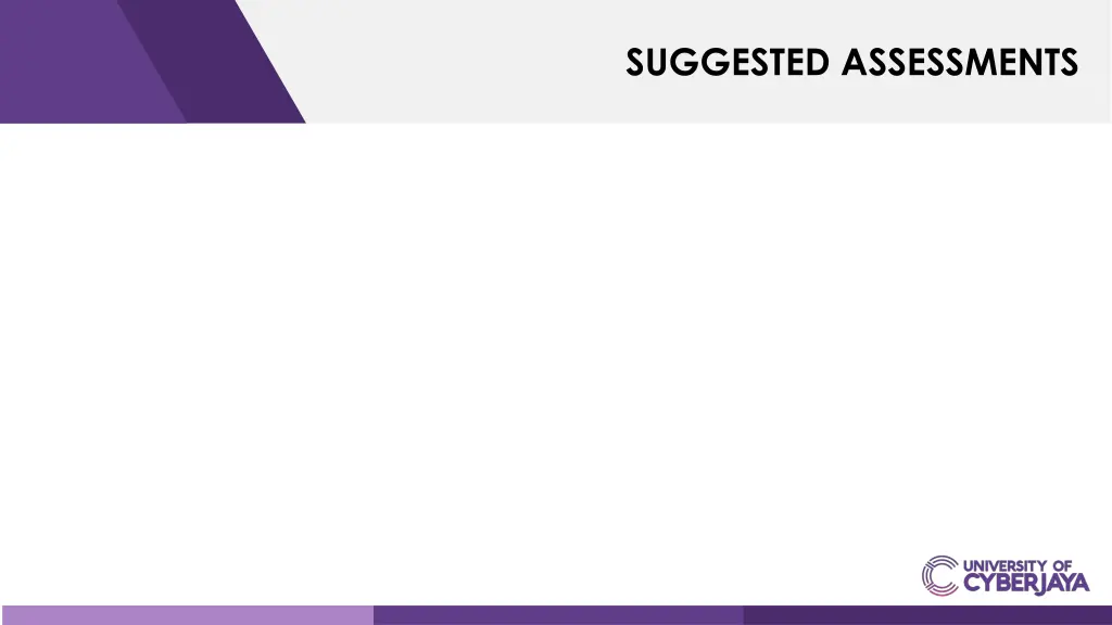 suggested assessments 1