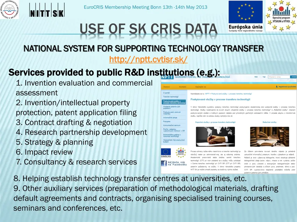 eurocris membership meeting bonn 13th 14th 12