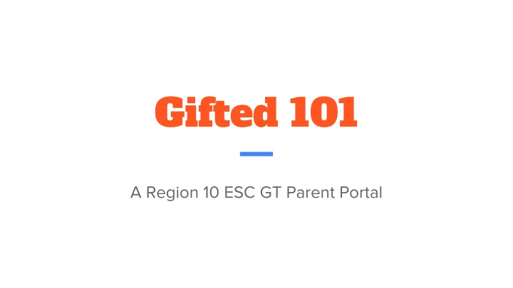 gifted 101