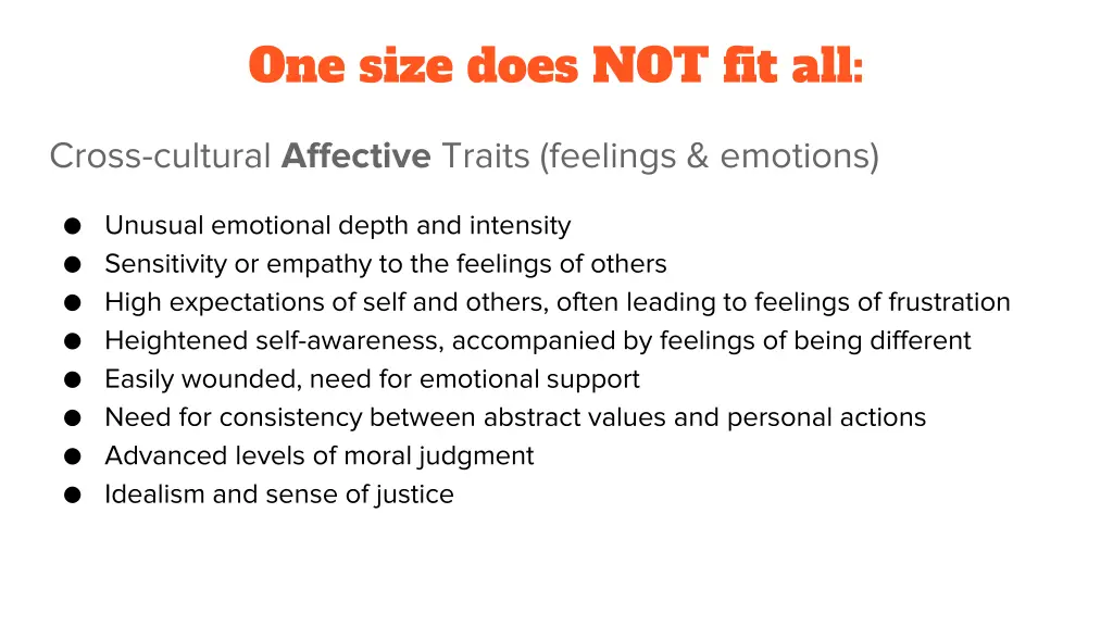 one size does not fit all 2