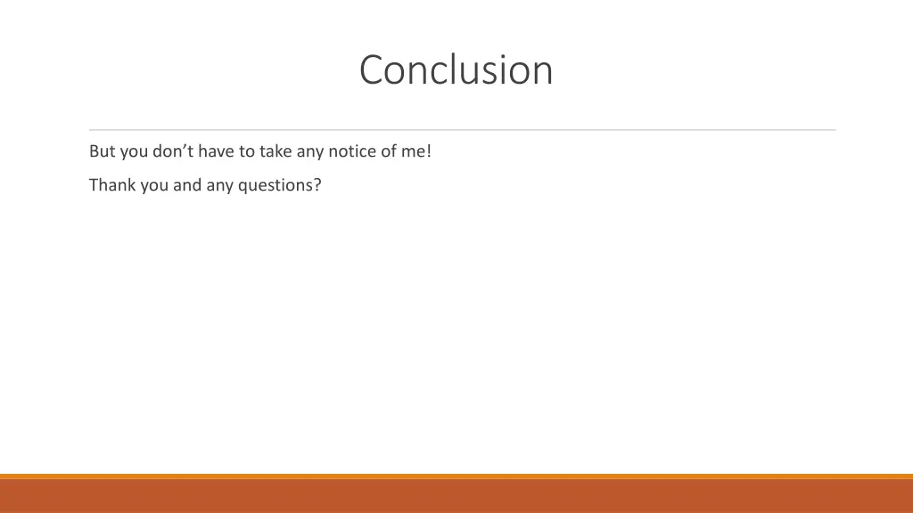 conclusion