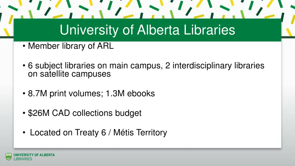 university of alberta libraries member library