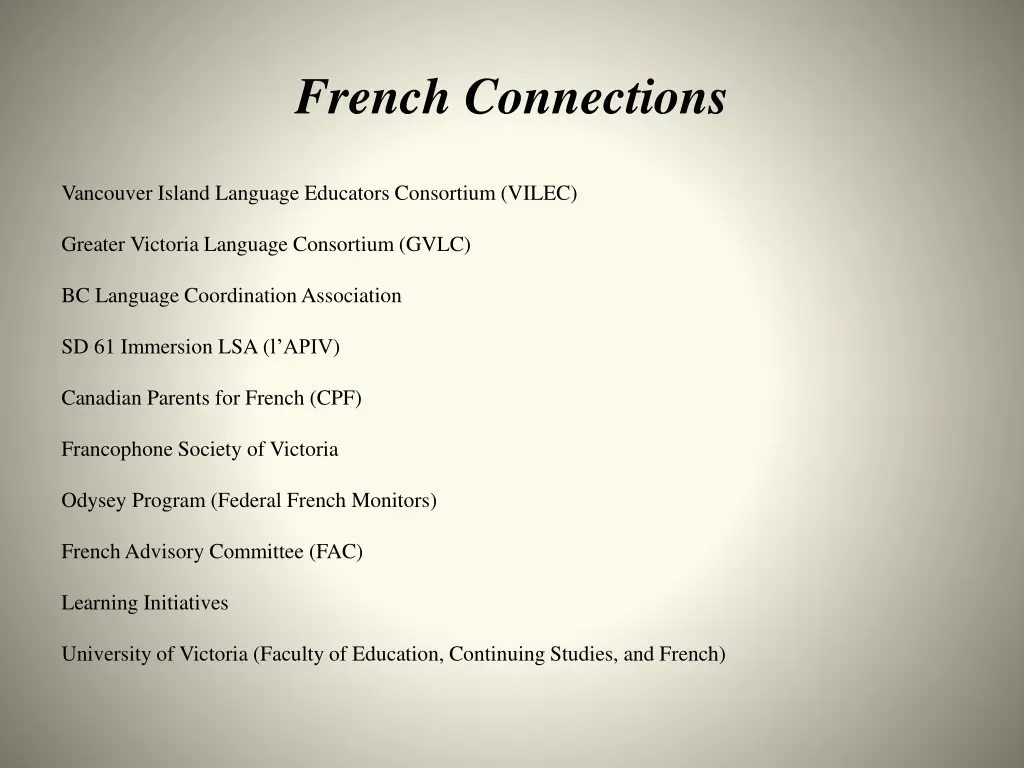 french connections