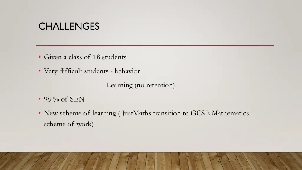 challenges