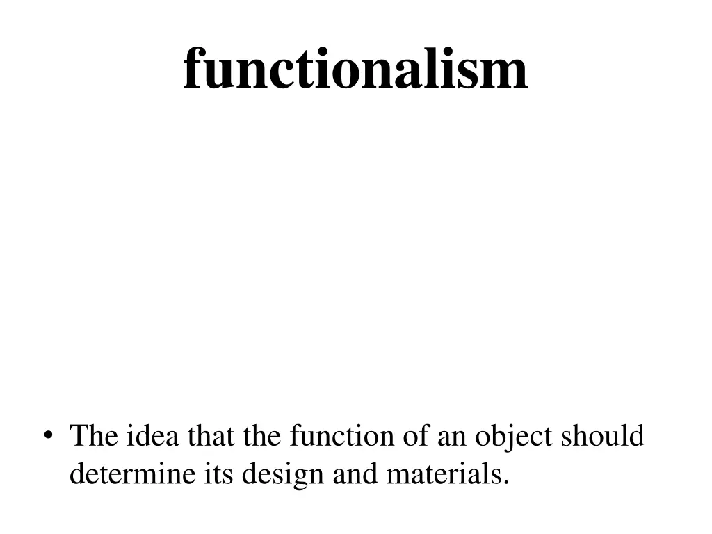 functionalism
