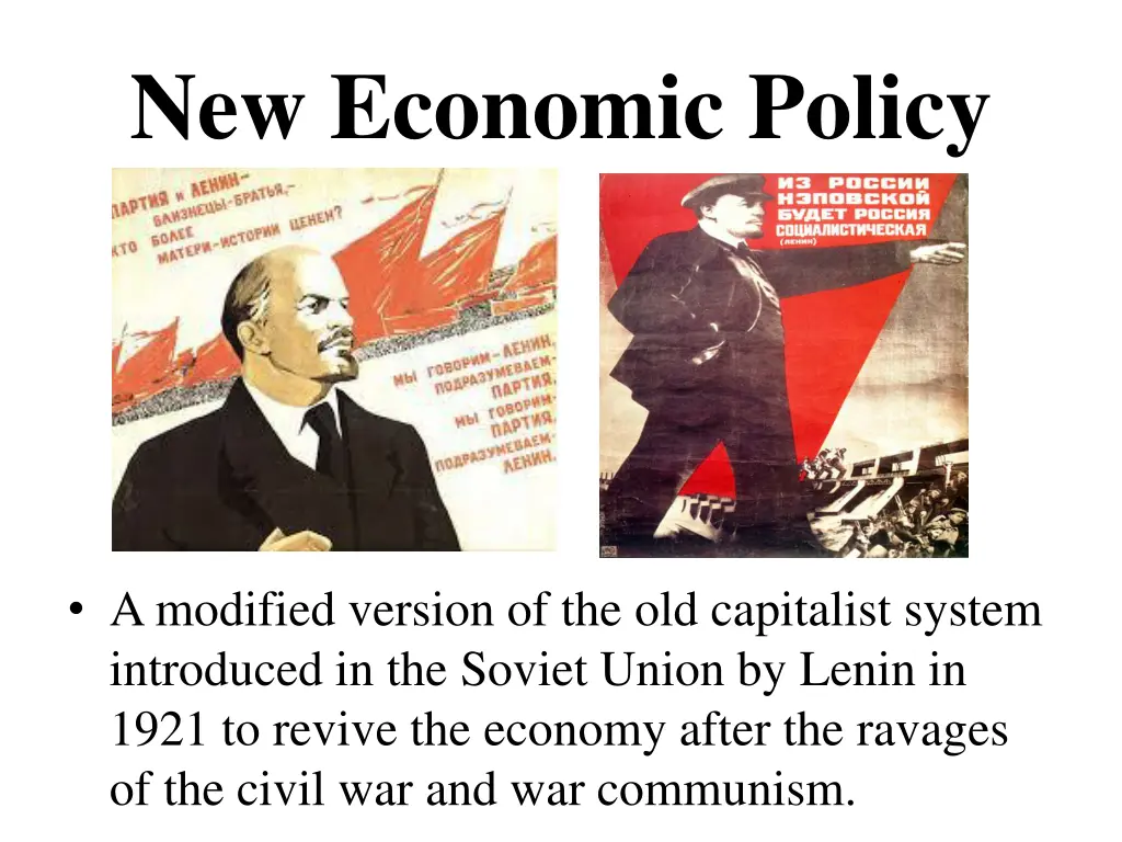 new economic policy