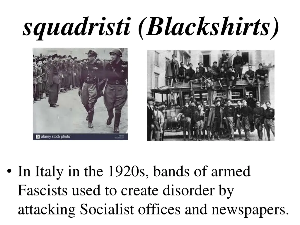 squadristi blackshirts