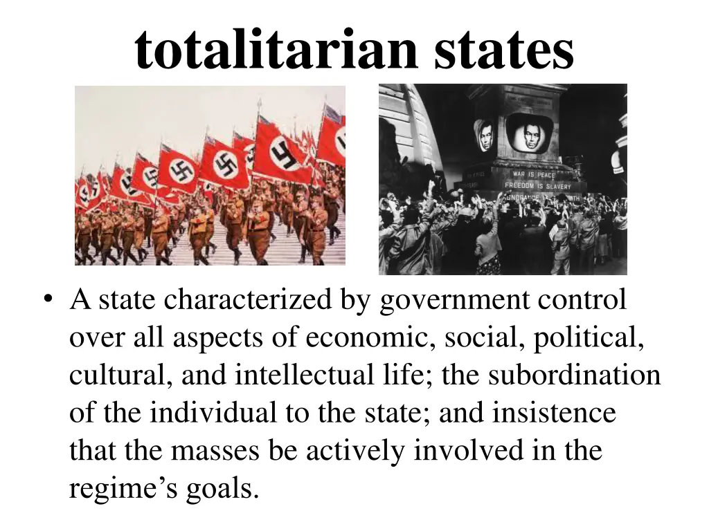 totalitarian states