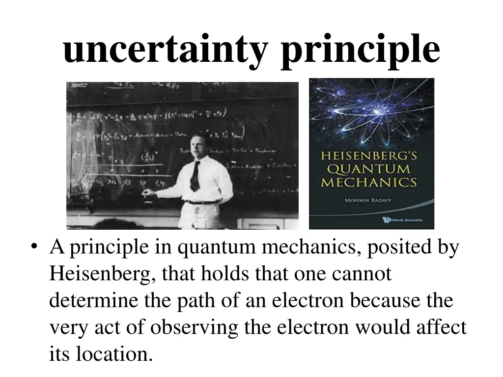 uncertainty principle